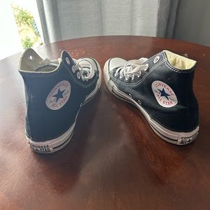 Lightly Used Black High Top Converse